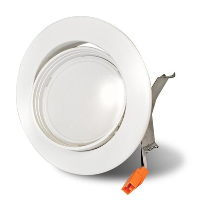Westgate ADJUSTABLE LED DOWNLIGHT, CRI90, 10W, 650 LUMENS, DIMMABLE, 3000K, E26 & GU24 ADAPTER INCLUDED RDL4-ADJ-50K